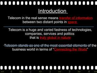 A Study Of Telecom | PPT