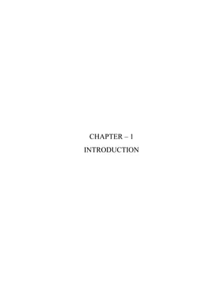 CHAPTER – 1
INTRODUCTION
 