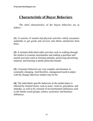 A study on consumer buying behaviour at the time to purchase hero honda ...