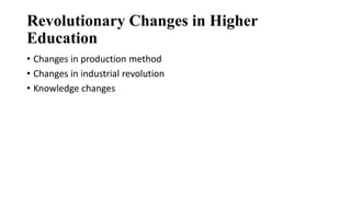 A study on contemporary issues in higher education nil | PPTX