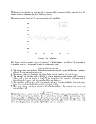 A study on data fusion techniques used in multiple radar tracking | PDF