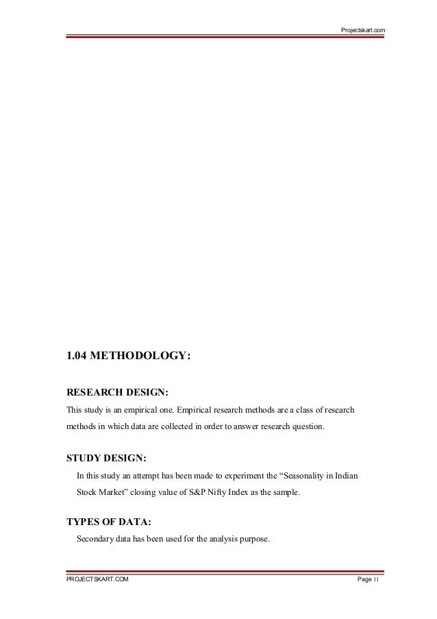A Study on Empirical Testing of Capital Asset Pricing Model