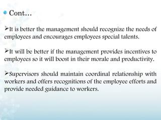 A study on employee morale1