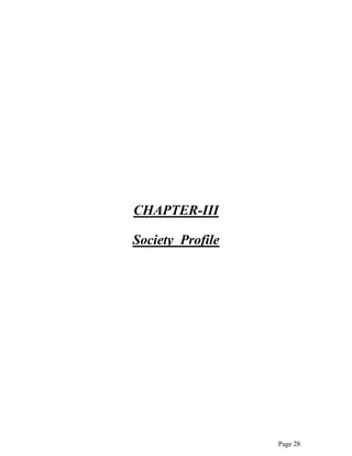 Page 28
CHAPTER-III
Society Profile
 
