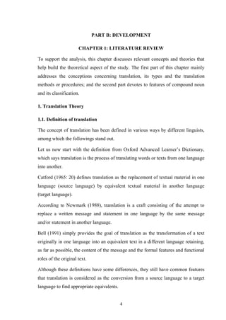 A study on english vietnamese translation of compound nouns in ...