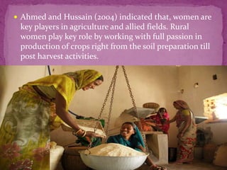 A study on factors affecting decision making of farm women | PPTX