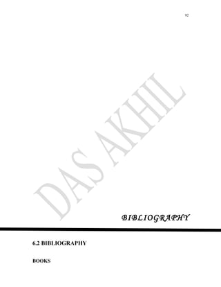 92
BIBLIOGRAPHY
6.2 BIBLIOGRAPHY
BOOKS
 