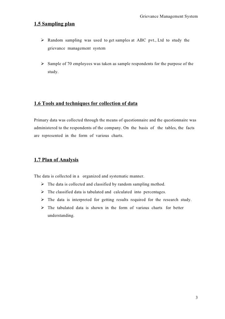 a study on grievance management system conducted at abc pvt ltd grievance template form