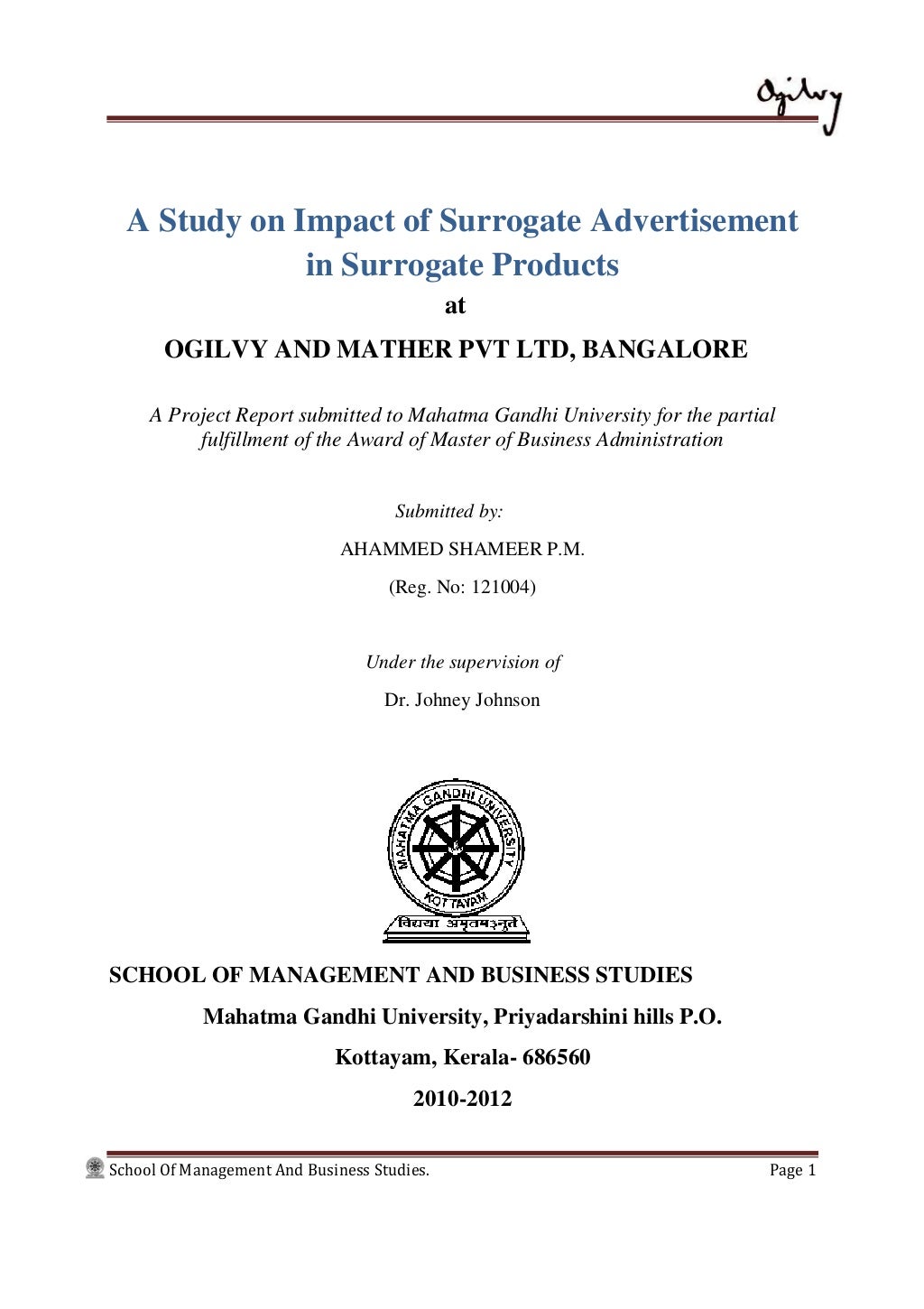 dissertation on surrogate advertising