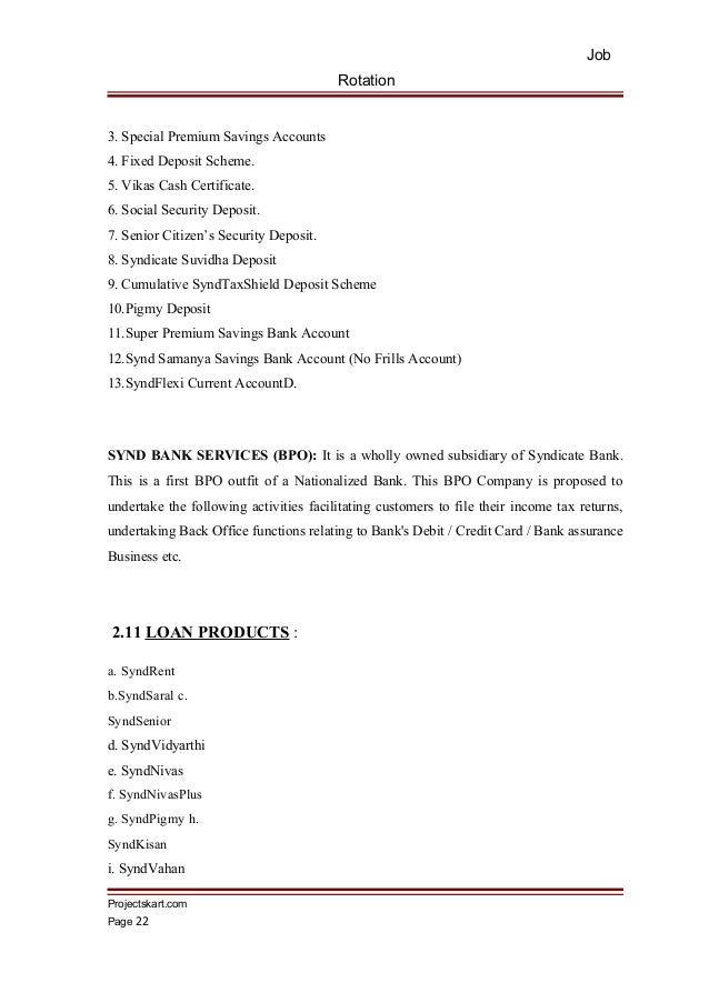 A Study on Job Rotation with special reference to