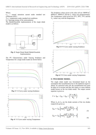A study on modelling and simulation of photovoltaic cells | PDF
