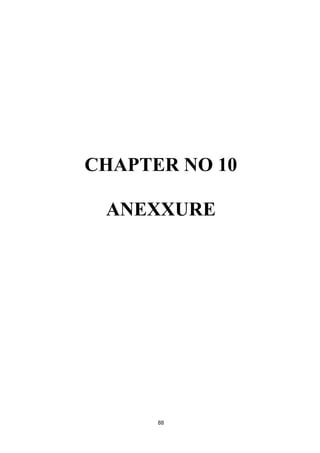 CHAPTER NO 10

 ANEXXURE




      88
 