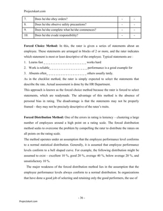 High Level Rater Statements A study on performance appraisal system | DOC