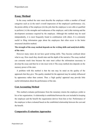 A study on performance appraisal system | DOC