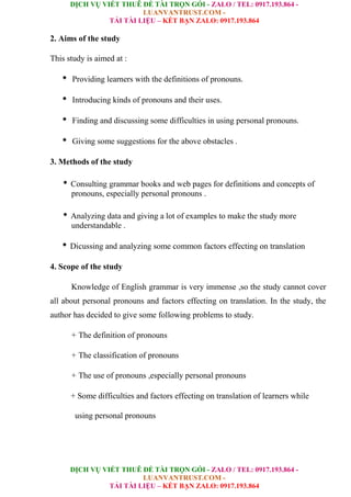 A Study On Personal Pronouns In English And Vietnamese.doc
