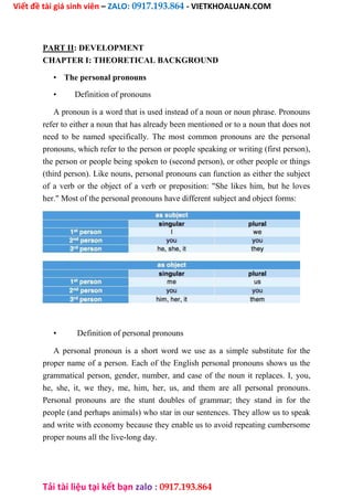 A Study On Personal Pronouns In English And Vietnamese.doc