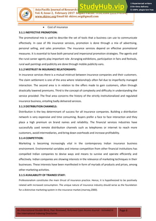 A STUDY ON PROBLEMS AND DIFFICULTIES FACED BY LIC AGENTS WHILE SELLING ...
