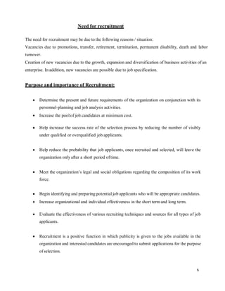 A STUDY ON RECRUITMENT AND SELECTION PROCESS nandini gupta new updated ...