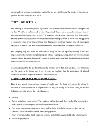 A STUDY ON RECRUITMENT AND SELECTION PROCESS nandini gupta new updated ...