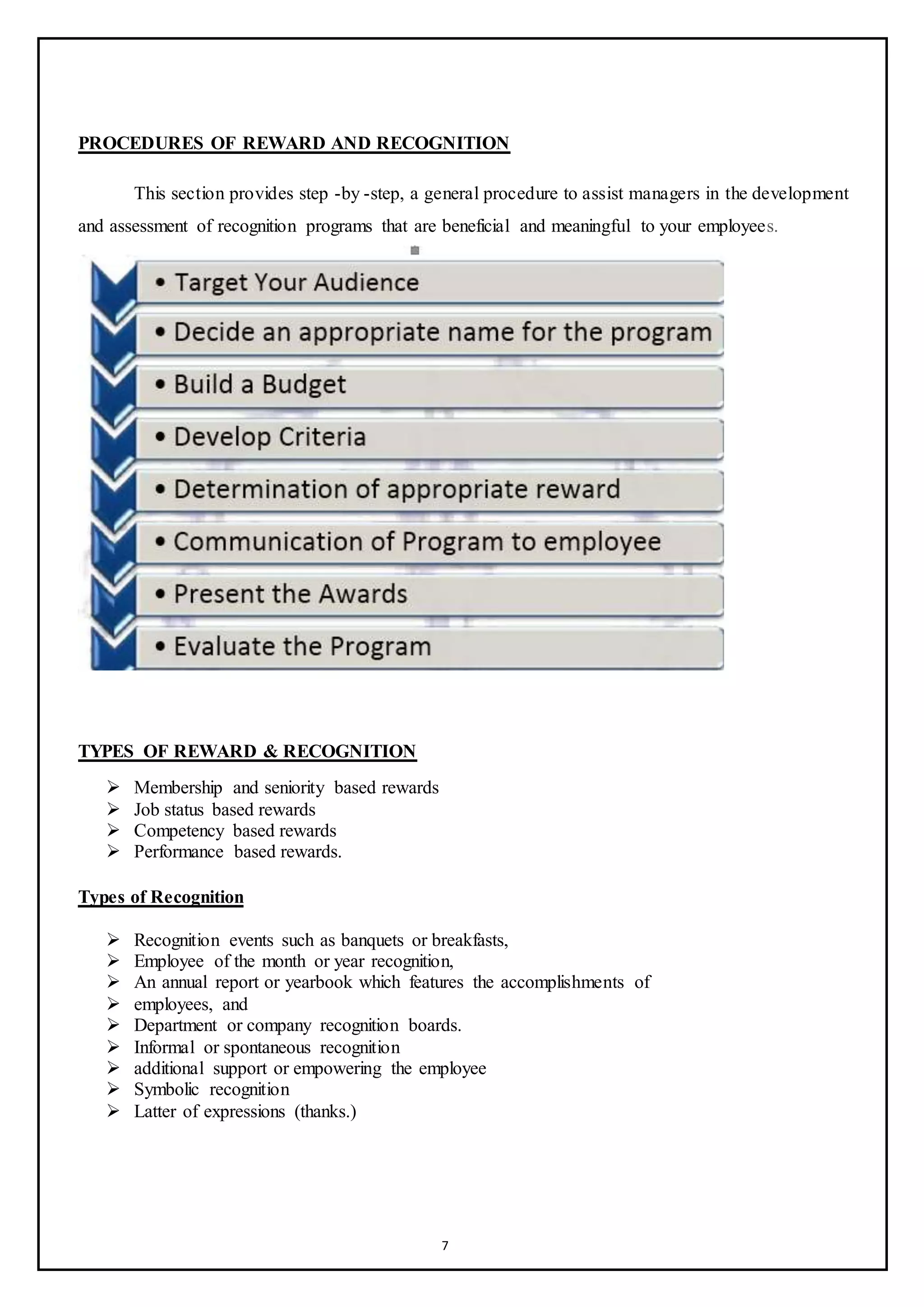 A study on reward and recognition program 2016 | DOCX