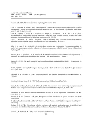 A study on social maturity, school adjustment and academic achievement ...
