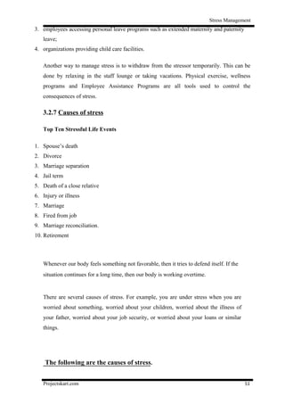 A Study on Stress Management at Syndicate Bank | DOC