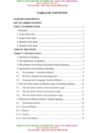 A Study On Techniques To Improve The First Year English Majors ...