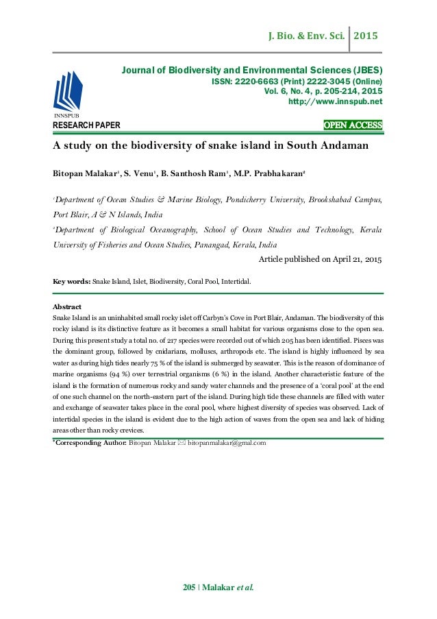 Essay on biodiversity