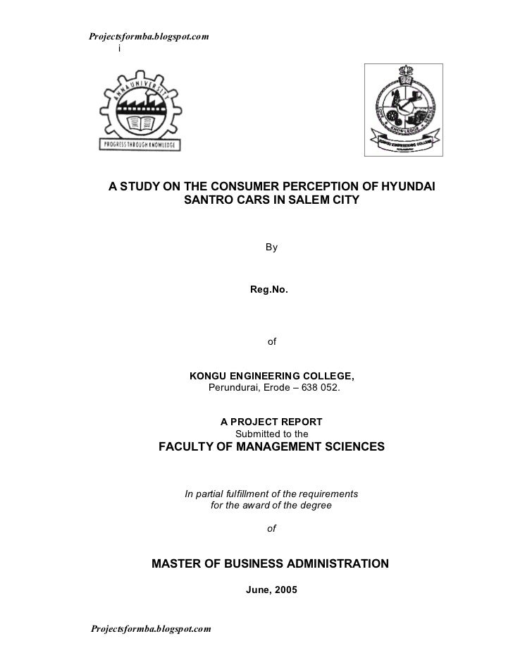 Project Report On Consumer Buying Behaviour Of Cars Project Report On Consumer Buying Behaviour Of Cars