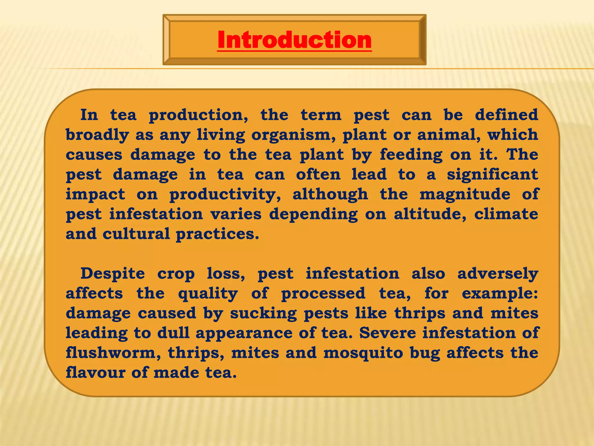 Tea Pathogens A Study On The Tea Pest And Diseases Of Tea Plants In Some Parts Of ...