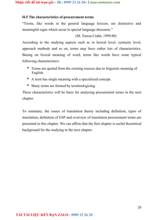 A Study On Translation Of Procurement Terms From English Into ...