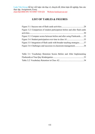 A STUDY ON USING FLASHCARDS IN TEACHING VOCABULARY FOR TRAU QUY ...