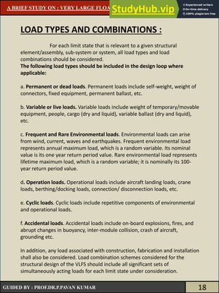 A STUDY ON VERY LARGE FLOATING STRUCTURES | PDF