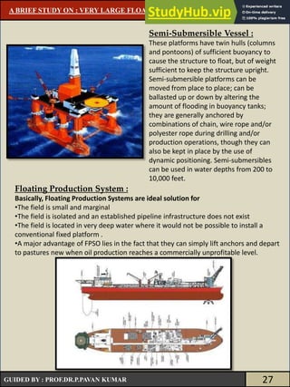 A STUDY ON VERY LARGE FLOATING STRUCTURES | PDF