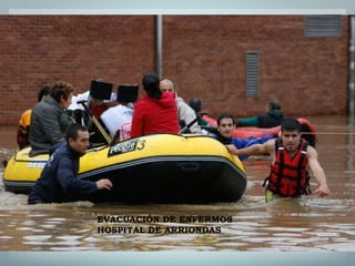 EVACUACIÓN DE ENFERMOS HOSPITAL DE ARRIONDAS 