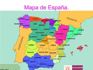 Mapa de España. 