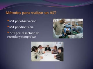 Medioambiente de trabajo: Lugar, local o sitio, cerrado o al aire libre, donde personas vinculadas por una relación de trabajo prestan servicios.