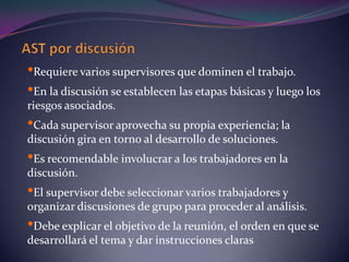 Condición Insegura:  Cualquier situación o característica previsible capaz de producir un accidente de trabajo, enfermedad profesional o fatiga al trabajador.