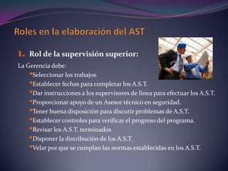 Aumenta el conocimiento de seguridad y salud, mejora la comunicación y promueve la aceptación de los procedimientos de trabajo seguro. 