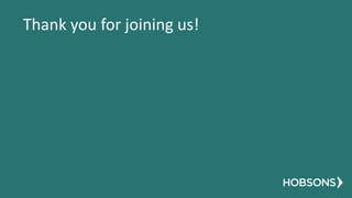 Thank you for joining us!
 