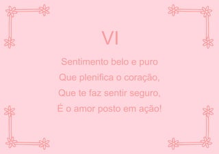 A sublimidade do amor