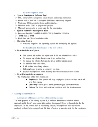 Asu bus management project (autosaved) | DOCX