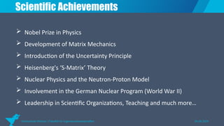 A Successful Researcher werner heisenberg | PPTX