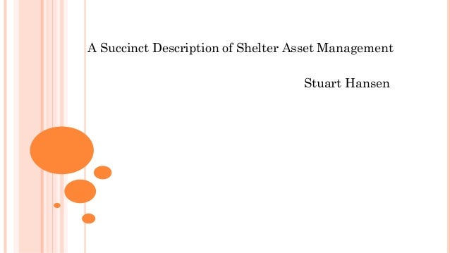 A Succinct Description of Shelter Asset Management | PPTX - Ways To Shelter Assets With An Llc