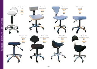 Taburete con
respaldo cuadrado

89960
Blanco

89972-B
Blanco

89960-N
Negro

CARROS, TEJAS Y MOBILIARIO

Taburete con ruedas
a gas

Taburete con
respaldo triangular

89972
Negro

Taburete cuadrado
bomba a gas

89973-B
Blanco

89974-B
Blanco

89973
Negro

89974
Negro

Taburete con ruedas
bomba a gas

Taburete cuadrado
bomba gas, con respaldo

Taburete “Pony”
bomba gas, sin respaldo

Taburete “Pony”
bomba gas, con respaldo

89975
Negro

89976
Negro

89977
Negro

89978
Negro

89975-B
Blanco

89976-B
Blanco

89977-B
Blanco

89978-B
Blanco

~ 108 ~

 