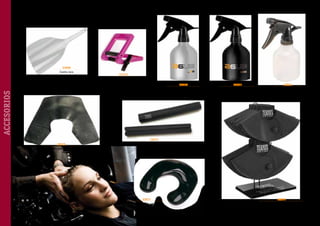 33099
Careta laca

33130
Aprieta tubos tinte

ACCESORIOS

30030
Atomizador aluminio
300 ml. Gris plata

30029
Cubre cuello goma

30031
Atomizador aluminio
300 ml. Negro

33074
Atomizador Flores
R.827

33073
Adaptador lavacabezas
Termix, 2 piezas

33071
Jofaina-bandeja para cuello

~ 20 ~

30011
Cubre cuello magnético Termix

 