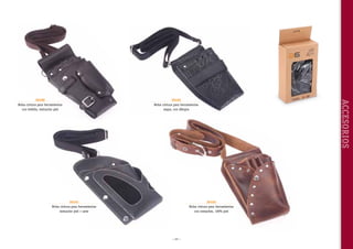 30102
Bolsa cintura para herramientas
negra, con dibujos

30101
Bolsa cintura para herramientas
imitación piel + ante

30103
Bolsa cintura para herramientas
con remaches, 100% piel

~ 23 ~

ACCESORIOS

30100
Bolsa cintura para herramientas
con hebilla, imitación piel

 