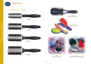 Cepillos Denman

Cepillos Thermo Ceramic - Bristle Radial

32940
Cepillo Redondo Freflow

CEPILLOS Y PEINES

32925
Ø 18 mm

32930
Cepillo - Peine Junior

32926
Ø 25 mm

32927
Ø 31 mm

32928
Ø 41 mm

32931
Cepillo - Espejo Compact

~ 28 ~

32932
Cepillo B-6 BE-BOP para masaje capilar

 