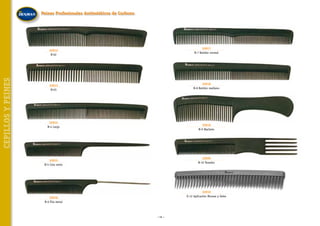 Peines Profesionales Antiestáticos de Carbono

32917
N-7 Batidor normal

CEPILLOS Y PEINES

32912
N-02

32918
N-8 Batidor mediano

32913
N-03

32914
N-4 Largo

32919
N-9 Machete

32920
N-10 Tenedor

32915
N-5 Cola ratón

32910
D-12 Aplicación Mousse y Geles

32916
N-6 Púa metal

~ 56 ~

 
