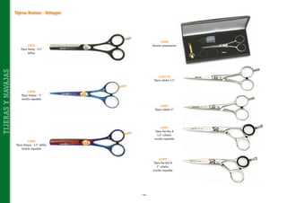 Tijeras Kretzer - Solingen

41060
Estuche presentación

TIJERAS Y NAVAJAS

41034
Tijera Swing - 5,5”
defilar

41027-55
Tijera cobalto 5,5”

41028
Tijera Uniqua - 5”
tornillo regulable
41027
Tijera cobalto 5”

41051
Tijera Dai-Sho-X
5,5” cobalto,
tornillo regulable

41026
Tijera Uniqua - 5,5” defilar
tornillo regulable

41050
Tijera Dai-Sho-X
5” cobalto,
tornillo regulable

~ 60 ~

 